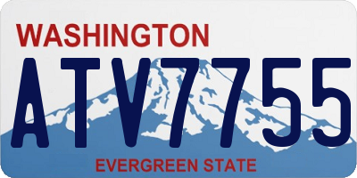 WA license plate ATV7755