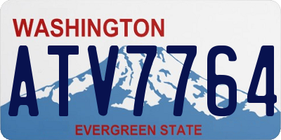 WA license plate ATV7764