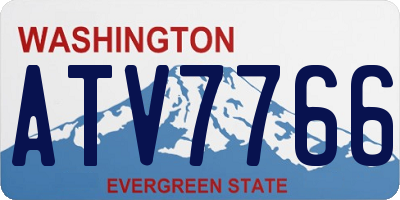 WA license plate ATV7766