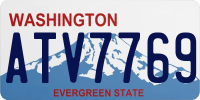 WA license plate ATV7769