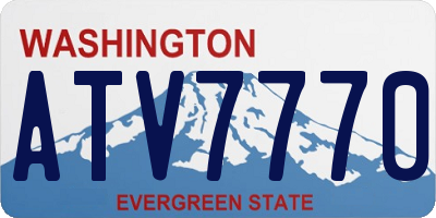 WA license plate ATV7770