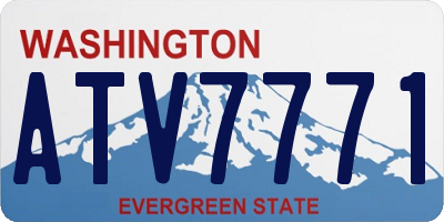 WA license plate ATV7771