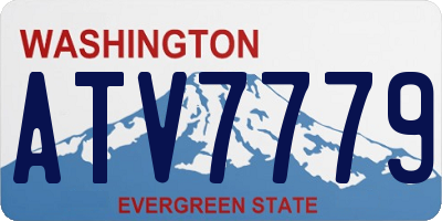 WA license plate ATV7779