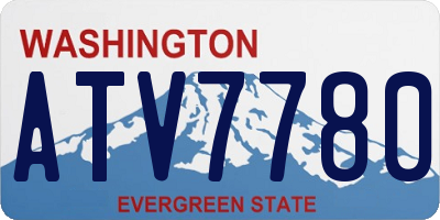 WA license plate ATV7780