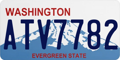 WA license plate ATV7782