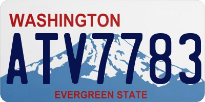 WA license plate ATV7783