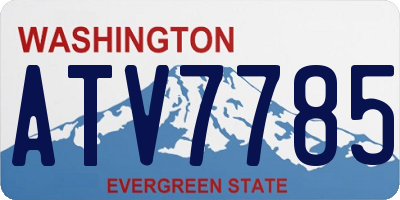 WA license plate ATV7785
