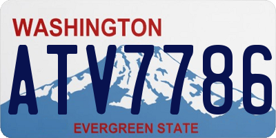 WA license plate ATV7786