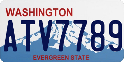 WA license plate ATV7789