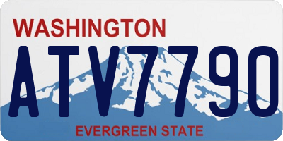 WA license plate ATV7790