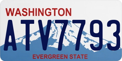 WA license plate ATV7793