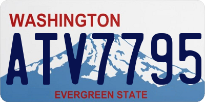WA license plate ATV7795