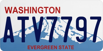 WA license plate ATV7797