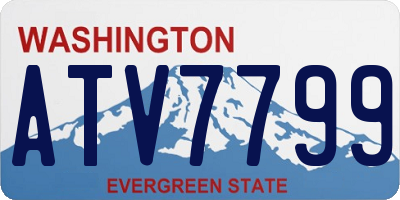 WA license plate ATV7799