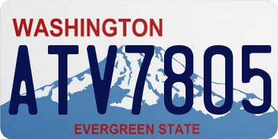 WA license plate ATV7805