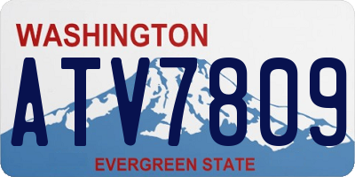WA license plate ATV7809