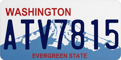WA license plate ATV7815