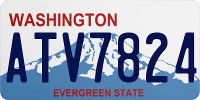 WA license plate ATV7824