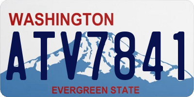 WA license plate ATV7841