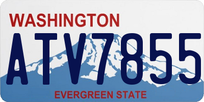 WA license plate ATV7855