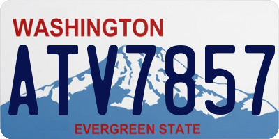 WA license plate ATV7857