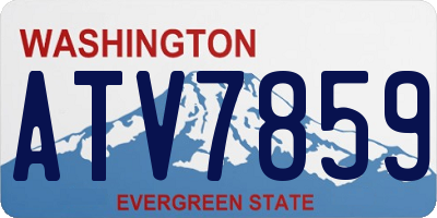 WA license plate ATV7859