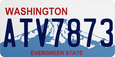 WA license plate ATV7873
