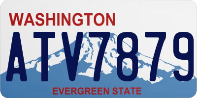 WA license plate ATV7879