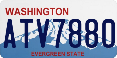 WA license plate ATV7880