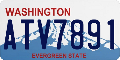 WA license plate ATV7891
