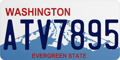 WA license plate ATV7895