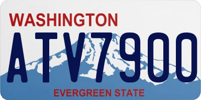WA license plate ATV7900