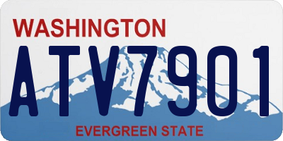 WA license plate ATV7901
