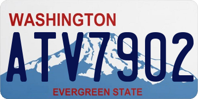WA license plate ATV7902