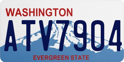 WA license plate ATV7904