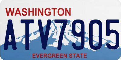 WA license plate ATV7905
