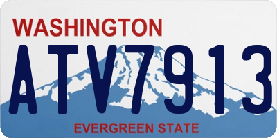 WA license plate ATV7913