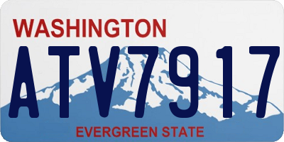 WA license plate ATV7917