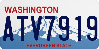 WA license plate ATV7919