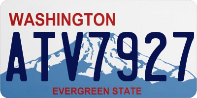 WA license plate ATV7927
