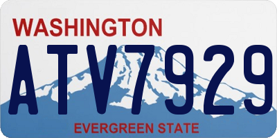 WA license plate ATV7929