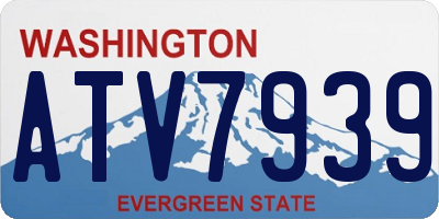 WA license plate ATV7939