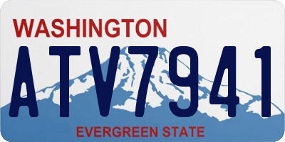 WA license plate ATV7941