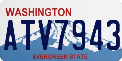 WA license plate ATV7943