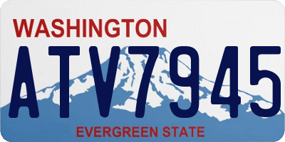 WA license plate ATV7945