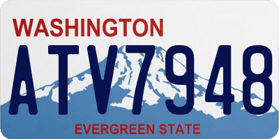 WA license plate ATV7948