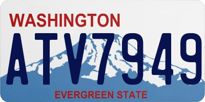 WA license plate ATV7949