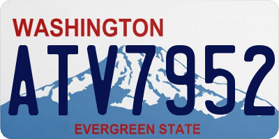 WA license plate ATV7952