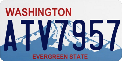 WA license plate ATV7957