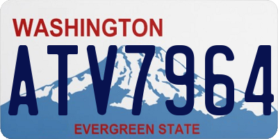 WA license plate ATV7964